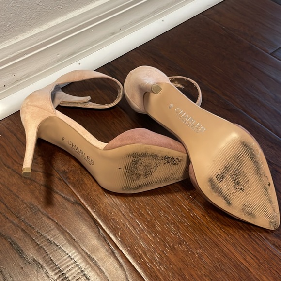 Pink and beige 4 inch pointed toe heel - Picture 4 of 4